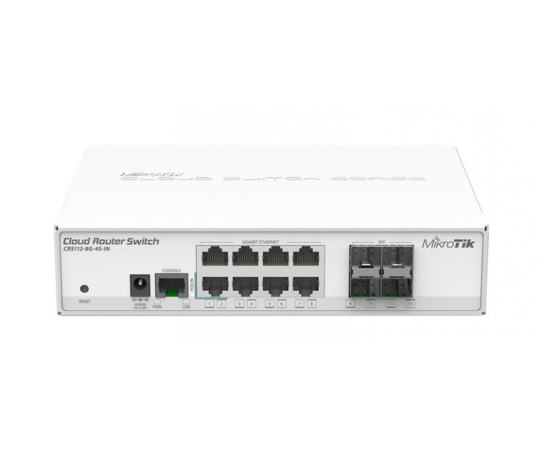 Коммутатор Mikrotik CRS112-8G-4S-IN