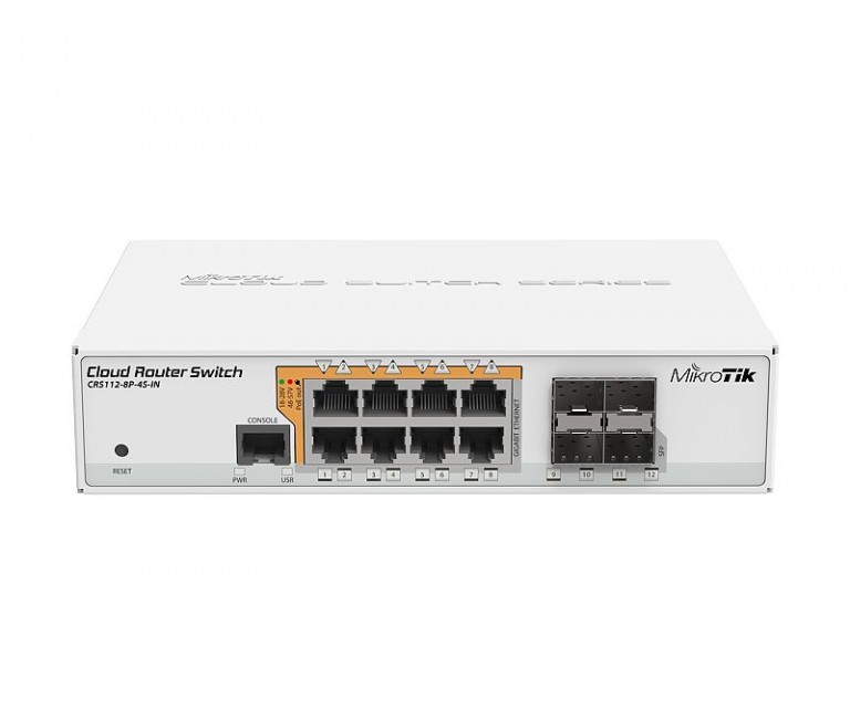 Коммутатор Mikrotik CRS112-8P-4S-IN