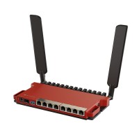 Wi-Fi роутер MikroTik L009, L009UiGS-2HaxD-IN, 2,4GHz, AX600 Wi-Fi6, 8x RJ45 1000Mb/s, 1x 2.5Gb/s SFP