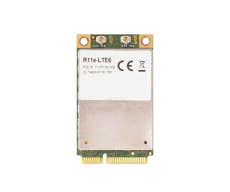 MikroTik mini-PCIe 4G LTE карта R11e-LTE6