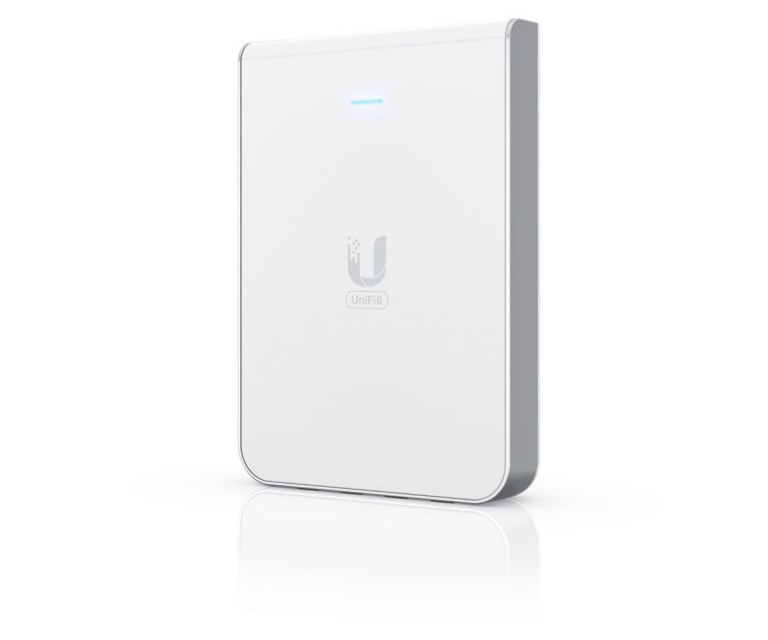 Точка доступа Ubiquiti U6-IW, UniFi6 In-Wall, WiFi 6 Dual Band, 1x GbE PoE In, 4x GbE PoE Out