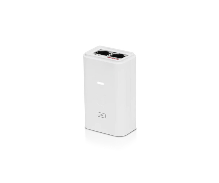 PoE Источник питания Ubiquiti POE-24-7W-G-WH, 24V, 0,3A, 7W, Gigabit, White