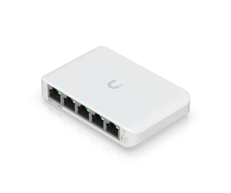 Коммутатор Ubiquiti USW-Flex-Mini, UniFi, 5x RJ45 1000Mb/s, 1x PoE In